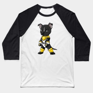 Pitbull Black Ranger Baseball T-Shirt